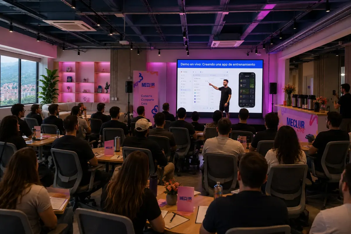 Demo en vivo de una app con IA durante MECLUB Live