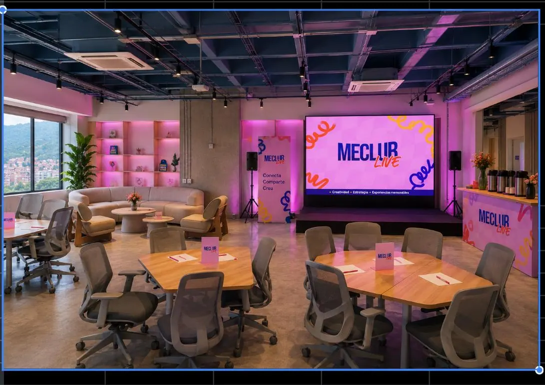Auditorio del evento MECLUB Live en Newo Mixa
